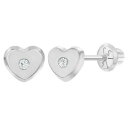 yzWG[EANZT[ zCgS[hL[rbNWRYn[gXN[gCO14k oro bianco 5mm zirconi cubici trasparenti cuore vite retro orecchini per