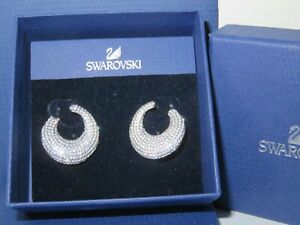 【送料無料】ジュエリー・アクセサリー スワロフスキーストーンフープイヤリング??????? ?? genuine cigno firmate swarovski stone cerchio orecchini 5017145 ?? ?