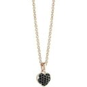 【送料無料】ジュエリー・アクセサリー ネックレスゲスハートスチールローズゴールドブラッククリスタルcollana donna guess cuore acciaio rose gold con cristalli neri ubn71529(4)