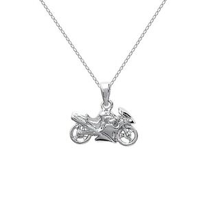 ̵ۥ奨꡼꡼ ڥǥƥեȥ󥢥른ȥ̥Υե󥰡륢ǥɡlot pendentif moto en argent 925 chaine neuf longueur au choix idee cadeau