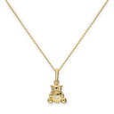 【送料無料】ジュエリー・アクセサリー ゴールドテディベアクリアクリスタルハートネックレスインチ9ct gold teddy bear w chiaro cz cristallo cuore collana 16 20 pollici