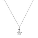 【送料無料】ジュエリー・アクセサリー ホワイトゴールドクリスタルスターネックレスインチreal 375 9ct bianco oro amp; cancella cz cristallo stella collana 16 20 pollici