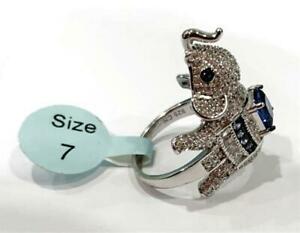 【送料無料】ジュエリー・アクセサリー コートダルジェントシルバーキュービックジルコンズエレファントリングサイズcote dargent 925 argento ...