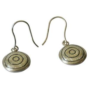 【送料無料】ジュエリー・アクセサリー イヤリングスターリングシルバーサークルラウンドブラックorecchini 925 sterling argento cerchi rotondo nero 16mm