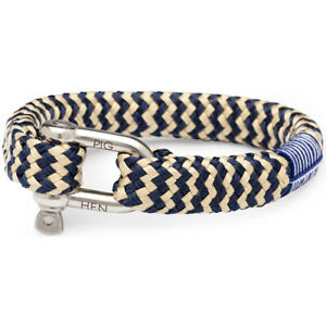 【送料無料】ジュエリー アクセサリー ヘンマンブレスレットボンベイバリーネイビーサンドサイズpig hen uomo bracciale bombay barry navy sabbia taglia ml