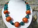 ジュエリー・アクセサリー ボーエインポザンコリアーヴィンテージエエスニークターコイズベークライトbeau et imposant collier vintage et ethnique turquoise bakelite