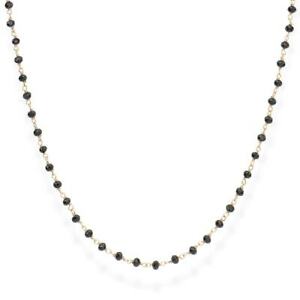 【送料無料】ジュエリー・アクセサリー ロゼシルバーロザリオアーメンネックレスブラッククリスタルcollana rosario amen in argento rose con cristalli neri lunghezza cm 70 clrn70