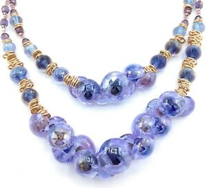 【送料無料】ジュエリー・アクセサリー ドナアンティカムリーナムラーノガラスネックレスイタリアアートcollana donna antica murrina vetro di murano made in italia art vp 19