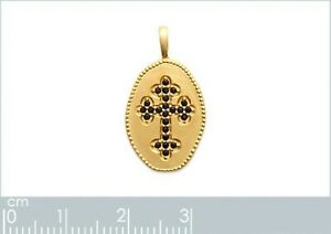 hokushinの【送料無料】ジュエリー・アクセサリー ペンデンティフフェムクロワゴチケプラケエジルコニウムチャイヌアンオプションpendentif femme croix gothique plaque or et zirconium chaine en option neuf｜アングル2