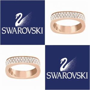 【送料無料】ジュエリー・アクセサリー スワロフスキーローズゴールドトーンクリスタルスクエアウーマンリングサイズswarovskirose gold tone crystal vio square donna anello 5139705taglia 60 r