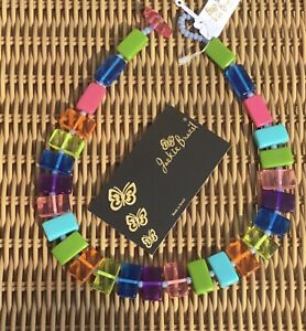 【送料無料】ジュエリー・アクセサリー ジャッキーブラジルハーフスクエアラベルネックレス