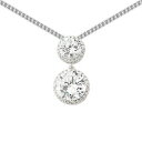 ジュエリー・アクセサリー シルバーダブルネックレスハローペンダントインチsilver cz doppia collana con pendente halo 18 pollici