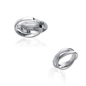【送料無料】ジュエリー・アクセサリー バゲアネオーアンアルジェントマッシフエジルコニウムbague 3 anneaux en argent massif et zirconium taille 52 disponible
