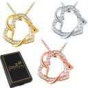 【送料無料】ジュエリー・アクセサリー ハートチェーンチェーンハートスワロフスキーRクリスタルcuore catena catena cuore astuccio swarovski R cristalli donna regalo 3 colori