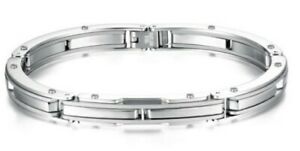 【送料無料】ジュエリー・アクセサリー ペーパーウェイブレスレットマンサタンbracciale brosway uomo doha bdh13 semirigido lucido e satinato