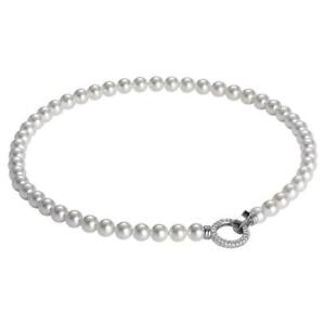 【送料無料】ジュエリー・アクセサリー スワロフスキーパールジルコンシルバーボッカダモネックレスcollana boccadamo in argento 925 con perle swarovski e zirconi refgr640