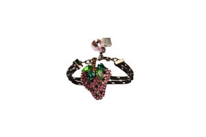 ジュエリー・アクセサリー リサビジューピンクブレスレットドリンクブラックサイズlisa c bijoux bracciale da donna rosa di bacche food amp; drink nero taglia os