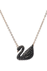 【送料無料】ジュエリー・アクセサリー スワロフスキーネックレスウーマンアイコニックスワンブラック