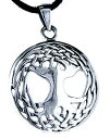 ジュエリー・アクセサリー ツリーオブライフシルバーペンダントネックレスalbero della vita 925 argento ciondolo collana yggdrasil,lalbero del mondo