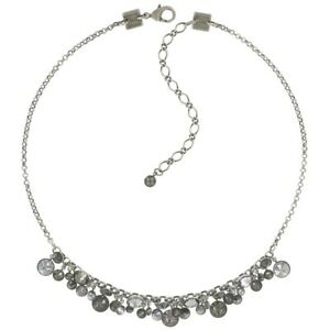 ジュエリー・アクセサリー コンプロットネックレスコリアーグレーアンティークシルバーkonplott collana collier waterfalls grey antique argento