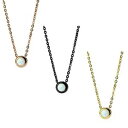 【送料無料】ジュエリー・アクセサリー ステンレススチールネックレスホワイトオパールゴールドネックレスブラックローズゴールドcollana acciaio inox 50 cm con opale bianco collana in oro, nero o oro rosa