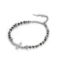 【送料無料】ジュエリー・アクセサリー シルバーセントラルクロススチールチェーザレパシオッティブレスレットbracciale cesare paciotti in argento 925 e acciaio croce centrale jpbr1335b(4)