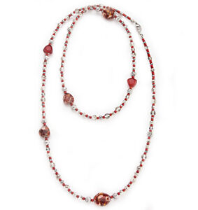 【送料無料】ジュエリー・アクセサリー ステンドグラスメタルロングアリュールネックレスcollana allur..