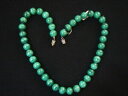 【送料無料】ジュエリー・アクセサリー パールネックレスインマラカイトヴィンテージヴィンテージネックレスcollana di perle in malachite vintage 70 nuovo 40 cm collana old nuovo vintage