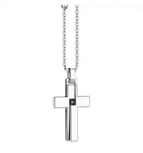 【送料無料】ジュエリー・アクセサリー ザンカンメンズネックレスシルバーホワイトスピネルcollana zancan uomo exc612 argento bianco spinello