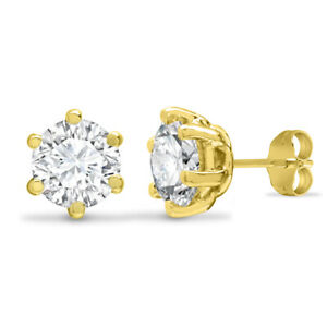 ̵ۥ奨꡼꡼ 奨륳ɥ󥴡ɥ󥤥jewelco london 9ct oro cz artiglio 6 orecchini solitario, 6mm