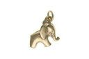 【送料無料】ジュエリー・アクセサリー ゴールドエレファントペンダント9ct oro ciondolo elefante