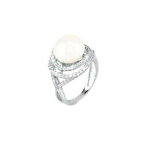 【送料無料】ジュエリー・アクセサリー マビンリングシルバーホワイトパールanello mabina donna 52301314_0 argento bianco perla