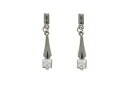 【送料無料】ジュエリー・アクセサリー ホワイトゴールドジルコニドロップイヤリング9ct oro bianco zirconi orecchini a goccia