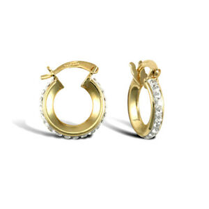 ̵ۥ奨꡼꡼ 奨륳ɥ󥴡ɥꥹ륨˥ƥաץjewelco london 9ct oro cristallo eternity 3mm orecchini a cerchio 13mm