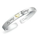 【送料無料】ジュエリー・アクセサリー カスタムラブハートダブルネームシルバーブレスレットbracciale in argento 925 personalizzato love heart doppio nome