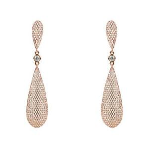 【送料無料】ジュエリー・アクセサリー ドロップイヤリングピンクローズゴールドシルバーcz orecchini a goccia grande dichiarazione pink rose gold 925 argento grande matrimonio lunga