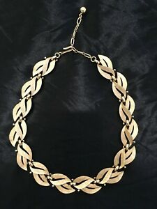 【送料無料】ジュエリー・アクセサリー ヴィンテージゴールドメッキトリファリネックレスvintage donna placcato oro foglie collana di trifari, firmato 1960s