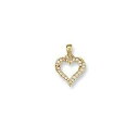 【送料無料】ジュエリー・アクセサリー ソリッドゴールドイエローラブハートキューブモダンシックペンダント9 kt solido oro giallo amore cuore a forma di cubo cz moderno chic ciondolo pd0431