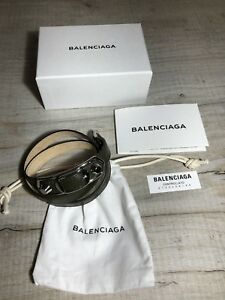 【送料無料】ジュエリー・アクセサリー バレンシアガレアレザートリプルラップブレスレットメタルエッジ£balenciaga rara in pelle bracciale triplo giro con bordi metallici nuovo prezzo consigliato