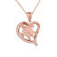 ̵ۥ奨꡼꡼ ڥȥϡȥץͥå쥹ɥ󥿡ȥmassiccio 10k rosa oro oceano tartaruga in cuore forma collana con ciondolo