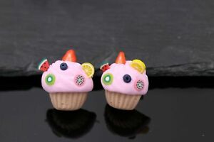 【送料無料】ジュエリー・アクセサリー カップケーキバタフライクロージャーイヤリングハンドメイドcup..