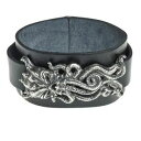 yzWG[EANZT[ SVbN^EFANgDtCWOCU[uhuXbgalchemy gothic metallowear cthulhu rising in pelle bracciale nuovo di zecca