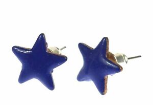 【送料無料】ジュエリー・アクセサリー エナメルスターボタンイヤリングミニブリングプラグエナメルスタースターsmalto stelle orecchini a bottone miniblings spina smaltato stella star 12mm