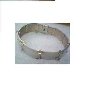 【送料無料】ジュエリー・アクセサリー シルバースターリングマットパネルリンクブレスレット£argento sterling matt pannello link braccialetto bl35s £ 195