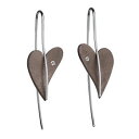 yzWG[EANZT[ fUCCOXeXdesign serio orecchini e303 brillante 0032 ct cuore in acciaio inox altbronze pensile