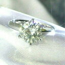 【送料無料】ジュエリー・アクセサリー モアッサニテラウンドカットホワイトゴールドオーバーローンtaglio rotondo moissanite 14k oro bianco sopra anello di fidanzamento solitario