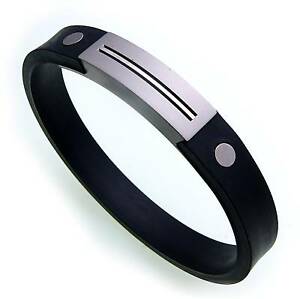 【送料無料】ジュエリー・アクセサリー マットチタンブレスレットゴムesclusivo bracciale titanio opa..