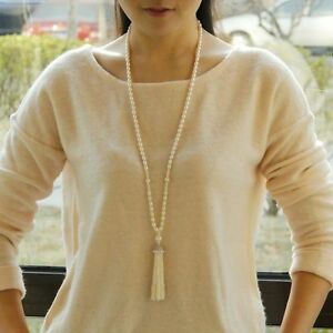 【送料無料】ジュエリー・アクセサリー コリアーソティールパールドカルチャードードゥースタッセルアルジャンマッシブcollier sautoir perle de culture deau douce tassel class argent massive 925 tz9(4)