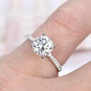【送料無料】ジュエリー・アクセサリー ニアホワイトモイッサニテリングラウンドソリッドゴールド13 kt vicino bianco moissanite fidanzamento anello 7mm rotondo 10kt solido oro