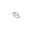 【送料無料】ジュエリー・アクセサリー ホワイトゴールドジルコニハートリング9ct oro bianco zirconi cuore anello